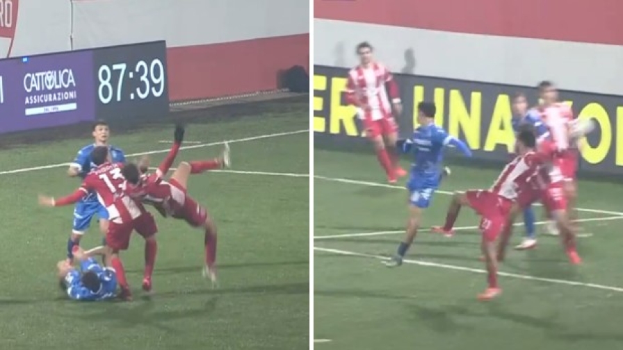 Rovesciate, pali, colpi di tacco: il finale di Vis Pesaro-Ascoli è cinema puro