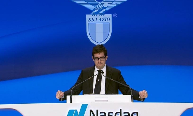 La Lazio suona la campanella del Nasdaq a Wall Street. Lotito jr: "Grande orgoglio"