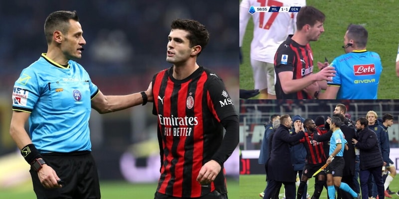 La moviola di Milan-Genoa: Mariani, penalty e no rigore giusti. Pulisic: &egrave; mano