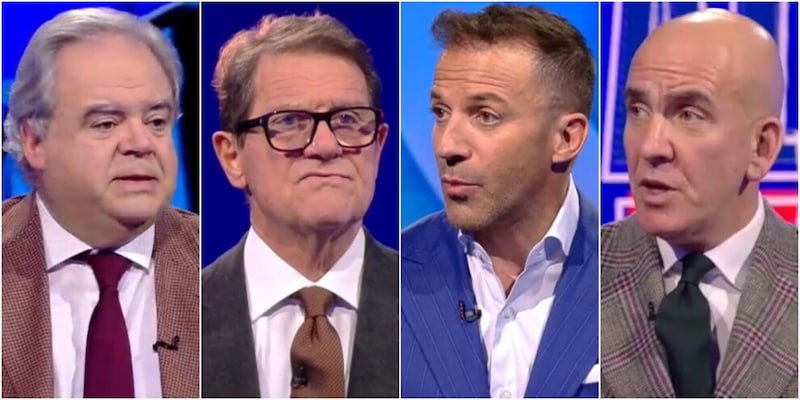 McKennie come McTominay, Capello show e boccia uno Juve, "L&igrave; no". Del Piero: "Spalletti non &egrave;..."