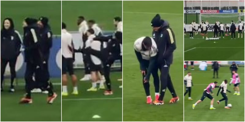 Un calcio a Kelly, due spinte ad Adzic: Spalletti vive cos&igrave; la vigilia di Juve-Benfica