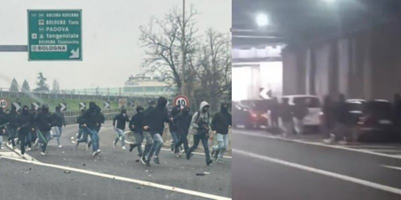 Tensione in autostrada: violenti scontri tra gli ultras di Fiorentina e Roma