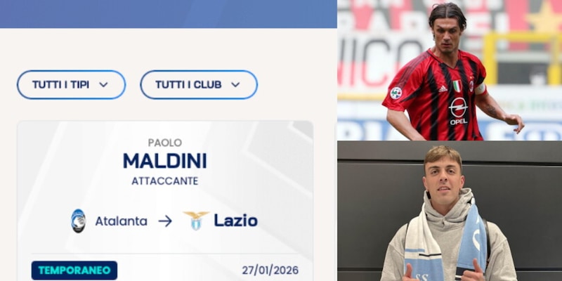 Gaffe della Lega Serie A: "Paolo Maldini" dall&rsquo;Atalanta alla Lazio