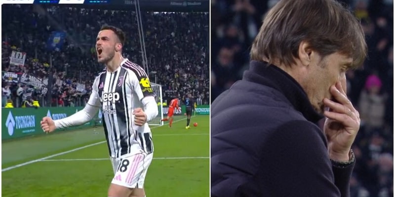 Lo sguardo di Conte dopo il 3-0 di Kostic &egrave; virale: e lo Stadium gli canta un coro che dice tutto