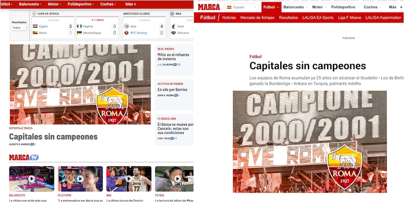 "Roma e Lazio senza scudetto da 25 anni": la spietata analisi dalla Spagna