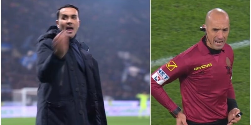 Palladino furioso dopo l'annullamento del gol di Scamacca: la frase urlata all'arbitro dalla panchina