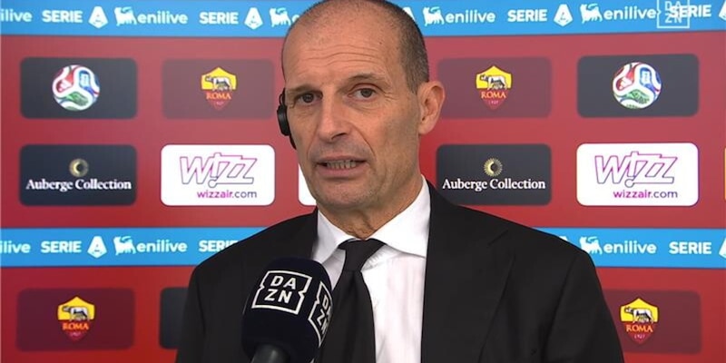 Allegri: "Pari a Roma importante, tiene lontani loro e il Napoli. Milan in piedi per Maignan"