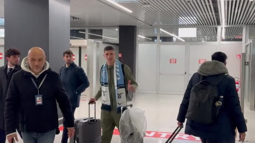 Lazio, ecco Ratkov! L'attaccante è arrivato a Fiumicino