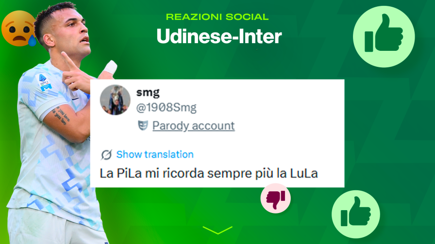 "Lautaro e altri dieci": le reazioni social a Udinese-Inter