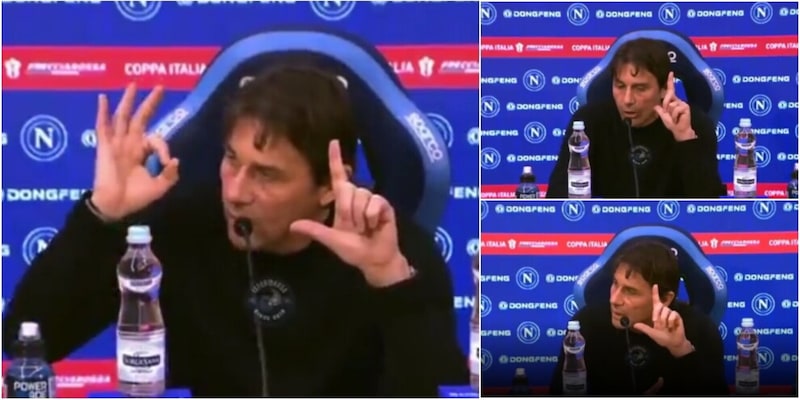 Conte furibondo e il gesto delle dita in conferenza stampa dopo Napoli-Como: &ldquo;Da oggi in poi&hellip;&rdquo;. E cita una frase di Mourinho