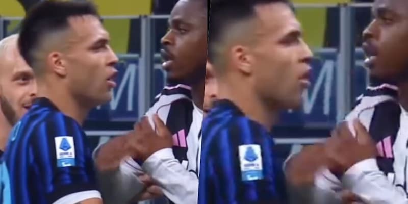 Caos Inter-Juve, spunta un nuovo labiale in campo tra Lautaro e Kalulu: la frase dell&rsquo;attaccante fa discutere