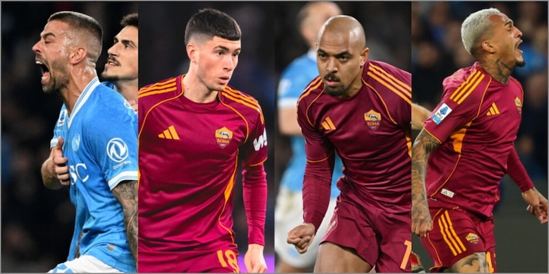 Pagelle Napoli-Roma: Spinazzola straripante, Soul&eacute; non brilla. Rrahmani il peggiore, Malen trascinatore