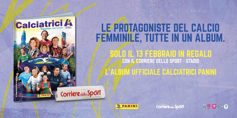 Album Panini &ldquo;Calciatrici 2025-2026&rdquo;, il 13 febbraio in omaggio con il Corriere dello Sport