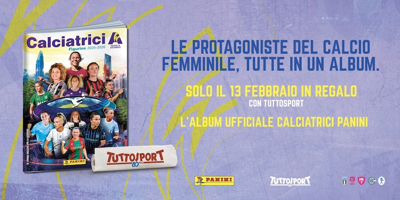 Album Panini &ldquo;Calciatrici 2025-2026&rdquo;, il 13 febbraio in omaggio con Tuttosport