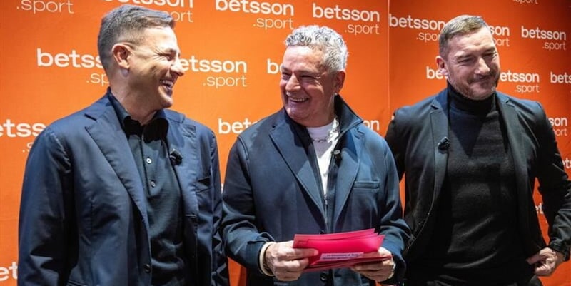Betsson Sport lancia la nuova campagna 2026: Totti, Baggio e Cannavaro guidano i tifosi nel "Museo della Passione"
