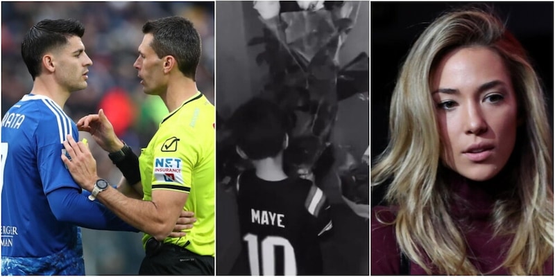 Nervosismo Morata, espulso contro la Fiorentina. E Alice Campello cancella un video di San Valentino