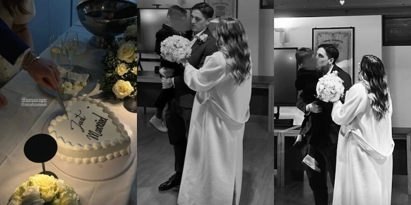 Zaniolo, matrimonio a sorpresa con la sua Sara: il s&igrave;, i festeggiamenti e la torta a forma di cuore