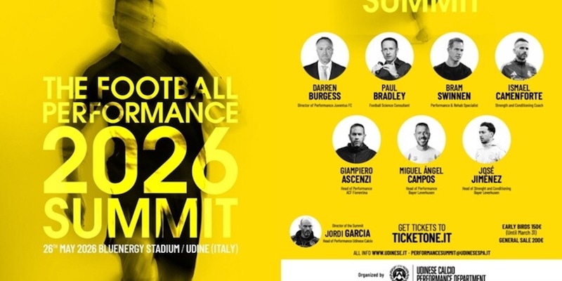 Udinese Calcio organizza il primo Football Performance Summit