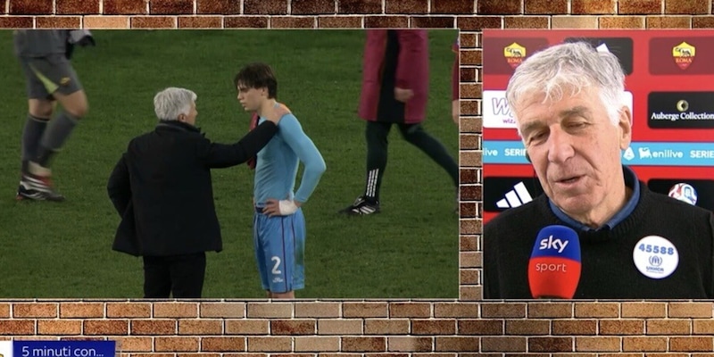 Gasperini e l'abbraccio in campo con Palestra: "Se lo voglio alla Roma? Lui &egrave; un top, e..."