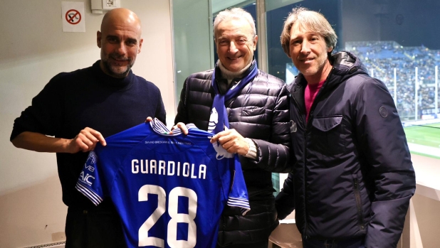 Guardiola a Brescia: Pep in tribuna per il match tra Union e Pro Patria