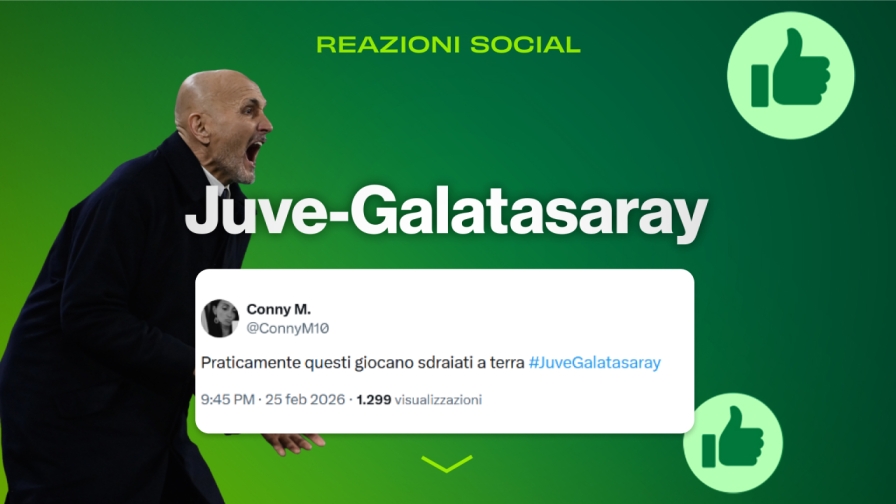 Juve-Galatasaray, le reazioni social: “David ha le tibie al contrario”