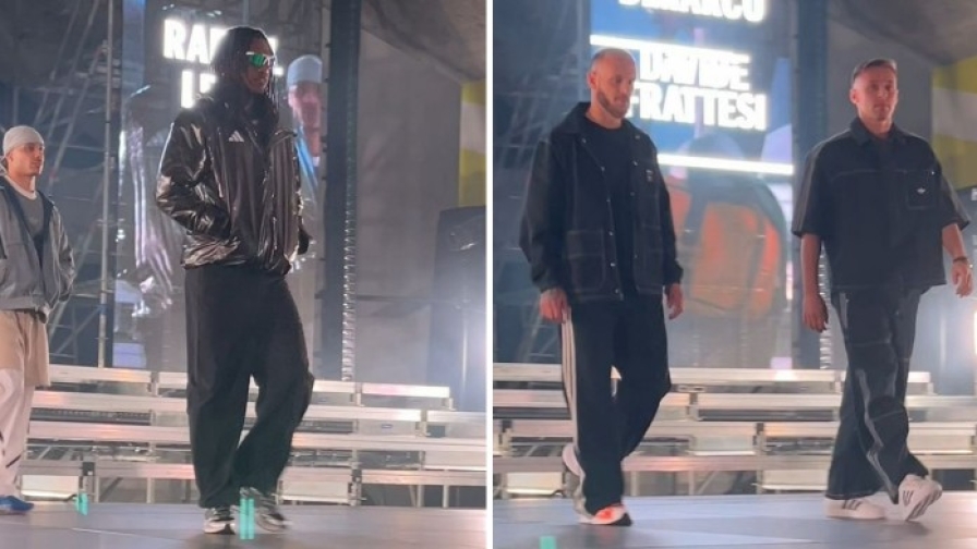 VIDEO Dimarco e Frattesi sfilano con Leao in passerella: il derby inizia alla Fashion Week