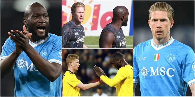 Lukaku e De Bruyne insieme: momento storico con il Napoli