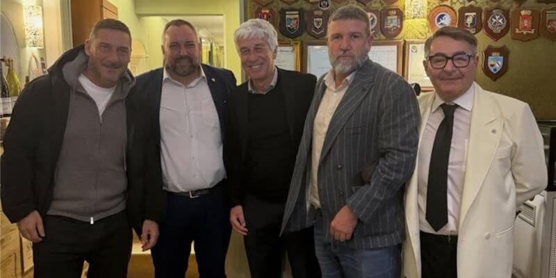 Totti-Gasperini, stavolta l'incontro a cena &egrave; realt&agrave;: sullo sfondo il ritorno alla Roma...