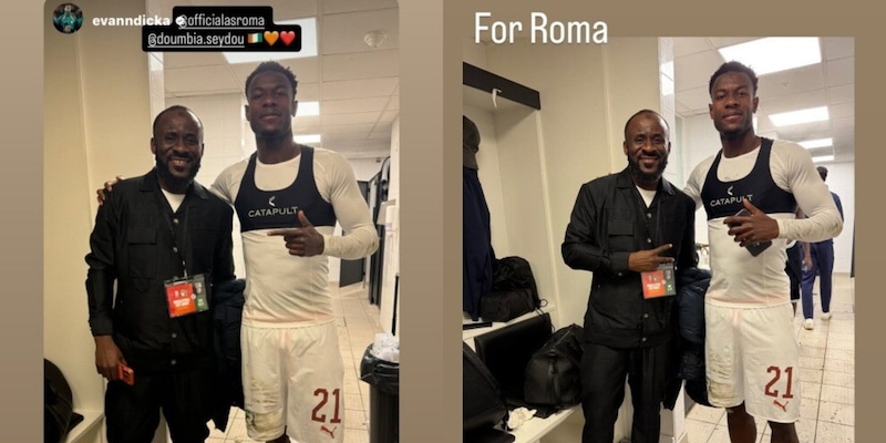 Ndicka insieme a Doumbia "per la Roma": le foto inaspettate fanno impazzire i tifosi sui social