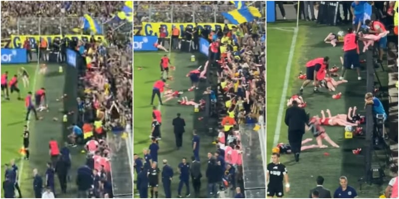 Bambole gonfiabili con la maglia del Newell's Old Boys volano in campo: l'originale sfott&ograve; dei tifosi del Rosario Central