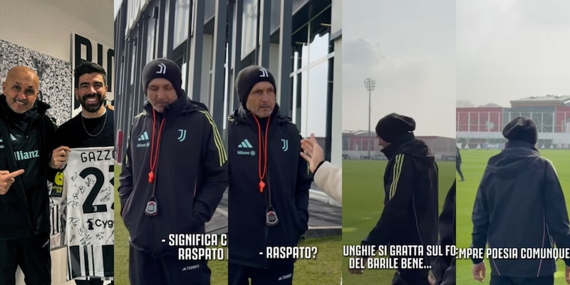 Gazzoli ospite in casa Juve. E con Spalletti &egrave; subito tormentone: "Hai raspato bene"