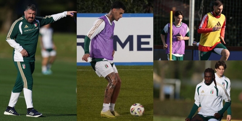 Bosnia-Italia, Gattuso sorride: Scamacca e Bastoni in gruppo, tutti a disposizione per il match che vale i Mondiali