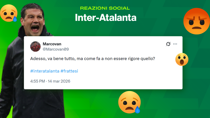 "Rigore solare su Frattesi": la rabbia dei tifosi dopo Inter-Atalanta