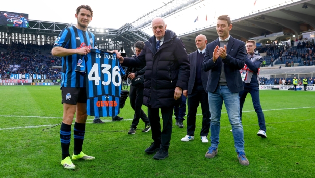 De Roon da record: è il giocatore con più presenze nella storia dell'Atalanta