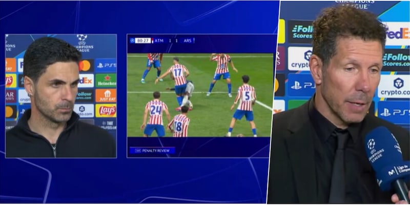 "La Champions &egrave; una vergogna": Arteta furioso, Simeone replica e dai giornali spagnoli e inglesi parole di fuoco