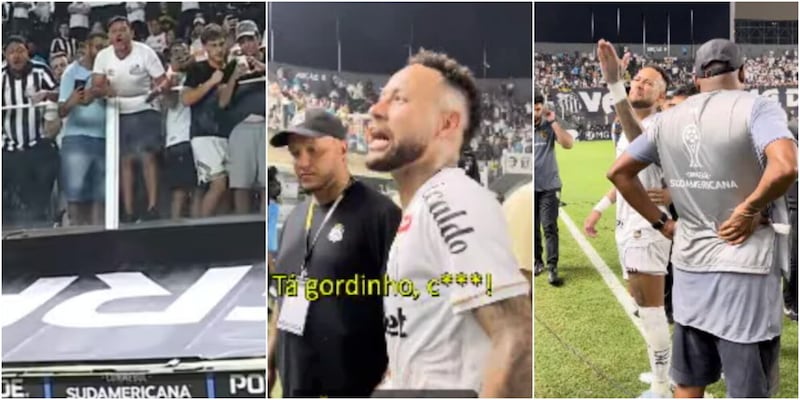 Prima segna, poi litiga con un tifoso: "Sei grasso!". Neymar ancora protagonista in Brasile