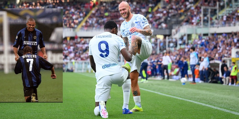 Da Moriero e Ronaldo il Fenomeno a Thuram e Dimarco: "Cos&igrave; nacque quel gesto copiato da 30 anni"