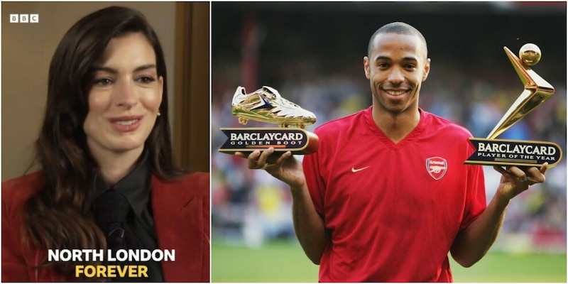 La curiosa rivelazione di Anne Hathaway: "Tifo Arsenal perch&eacute;...". C'entra Thierry Henry&nbsp;