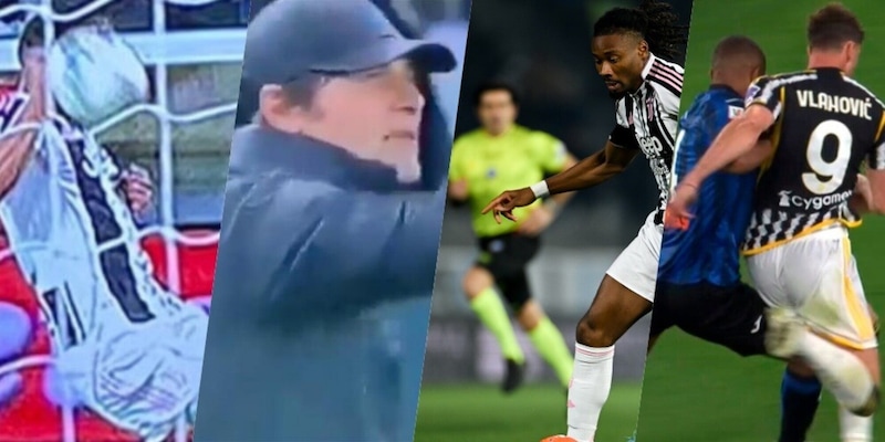 &ldquo;Sei sempre tu&hellip;&rdquo;, arbitro e Var di Atalanta-Juve: il meme Conte e la grazia di Gravina