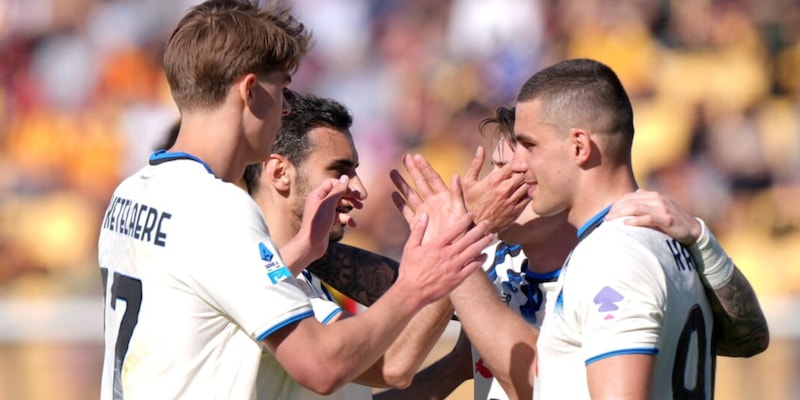 L&rsquo;Atalanta non molla il carro Champions: anche l&rsquo;ex Krstovic in gol nel 3-0 a Lecce