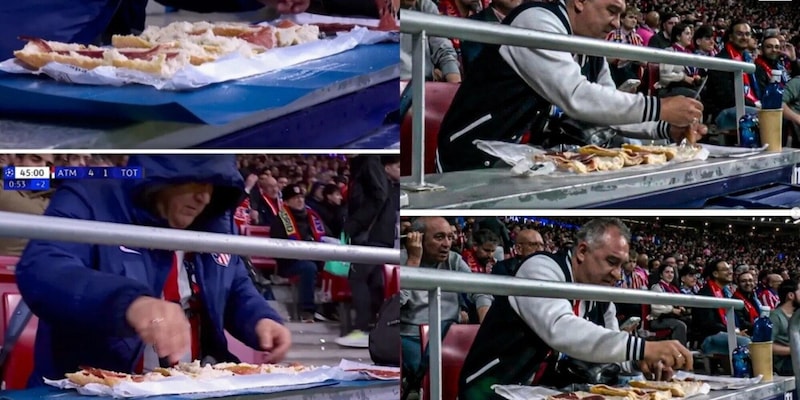 Panini al prosciutto in Champions League: il rituale scaramantico del tifoso dell'Atletico Madrid