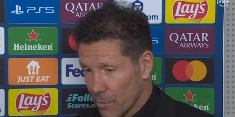 Simeone snobba Psg-Bayern: "Tanti gol? Da allenatore non c'&egrave; molto da essere soddisfatti..."
