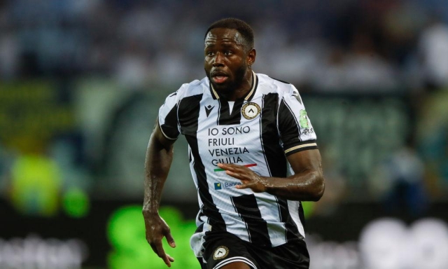 Udinese, guai al flessore per Davis: è a rischio per la sfida col Parma