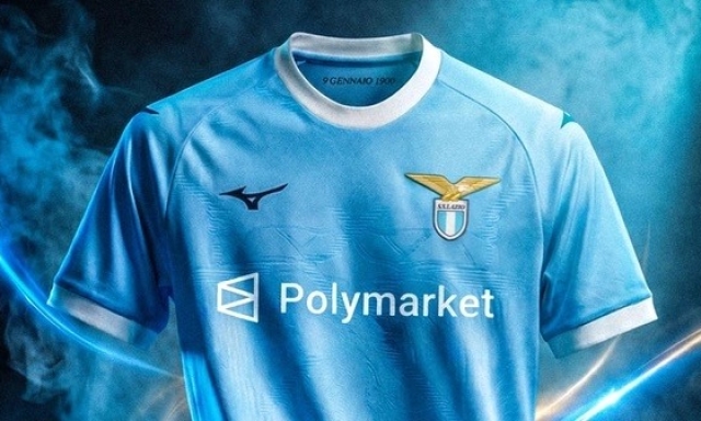 La Lazio ha un nuovo sponsor sulla maglia: Polymarket