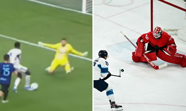 Martinez e le parate che si ispirano... all'hockey ghiaccio. E Cech ha anche cambiato sport