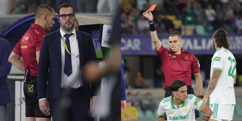 Sozza un disastro in Verona-Roma: il rigore era chiaro ma ha commesso un errore enorme. E sul rosso a Valentini&hellip;