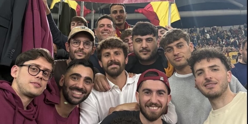Cobolli, la scelta d'amore: all'Olimpico a vedere la Roma in Curva Sud con gli amici di sempre