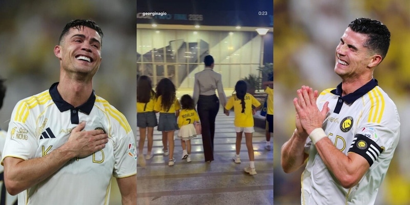 Cristiano Ronaldo &egrave; campione d'Arabia e non trattiene le lacrime: lo scudetto con l'Al Nassr emoziona anche Georgina