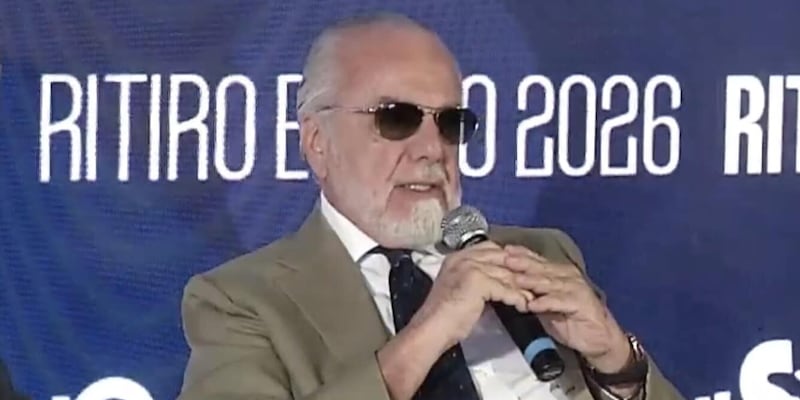 De Laurentiis diretta Napoli, tutte le parole in conferenza tra ritiro, Allegri e Conte