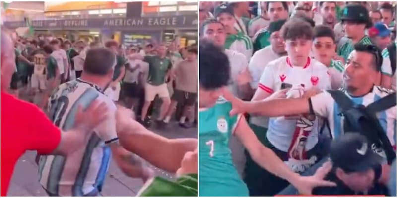 Scontri tra tifosi per Argentina-Algeria: pugni e calci a Times Square. &Egrave; caos a New York